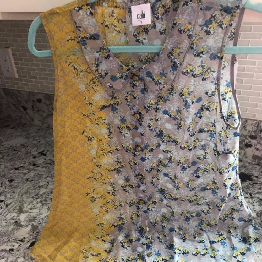 Colorful floral blouse