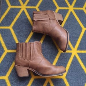 Tan Booties from Rue 21
