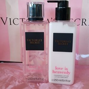 VS Love is Heavenly  mist and Lotion Full size