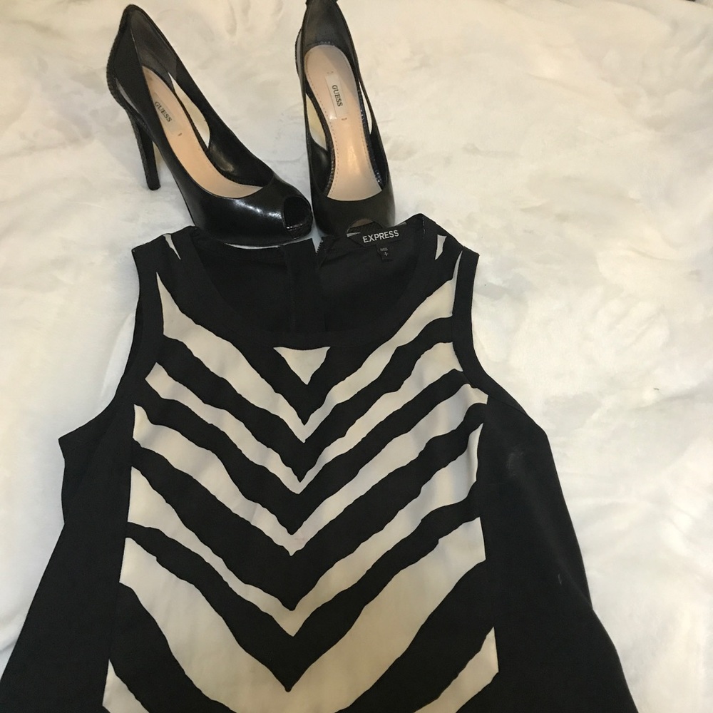 Express Zebra Print Top Small