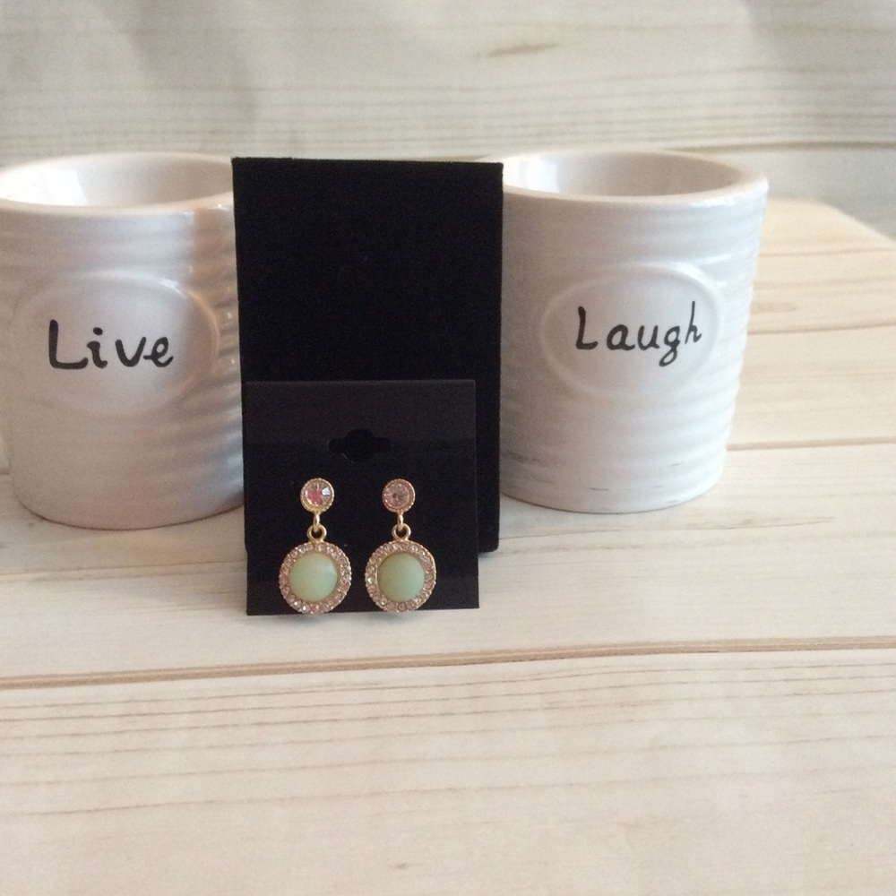 💢Last one💢last one green/ gold earrings - Picture 2 of 6