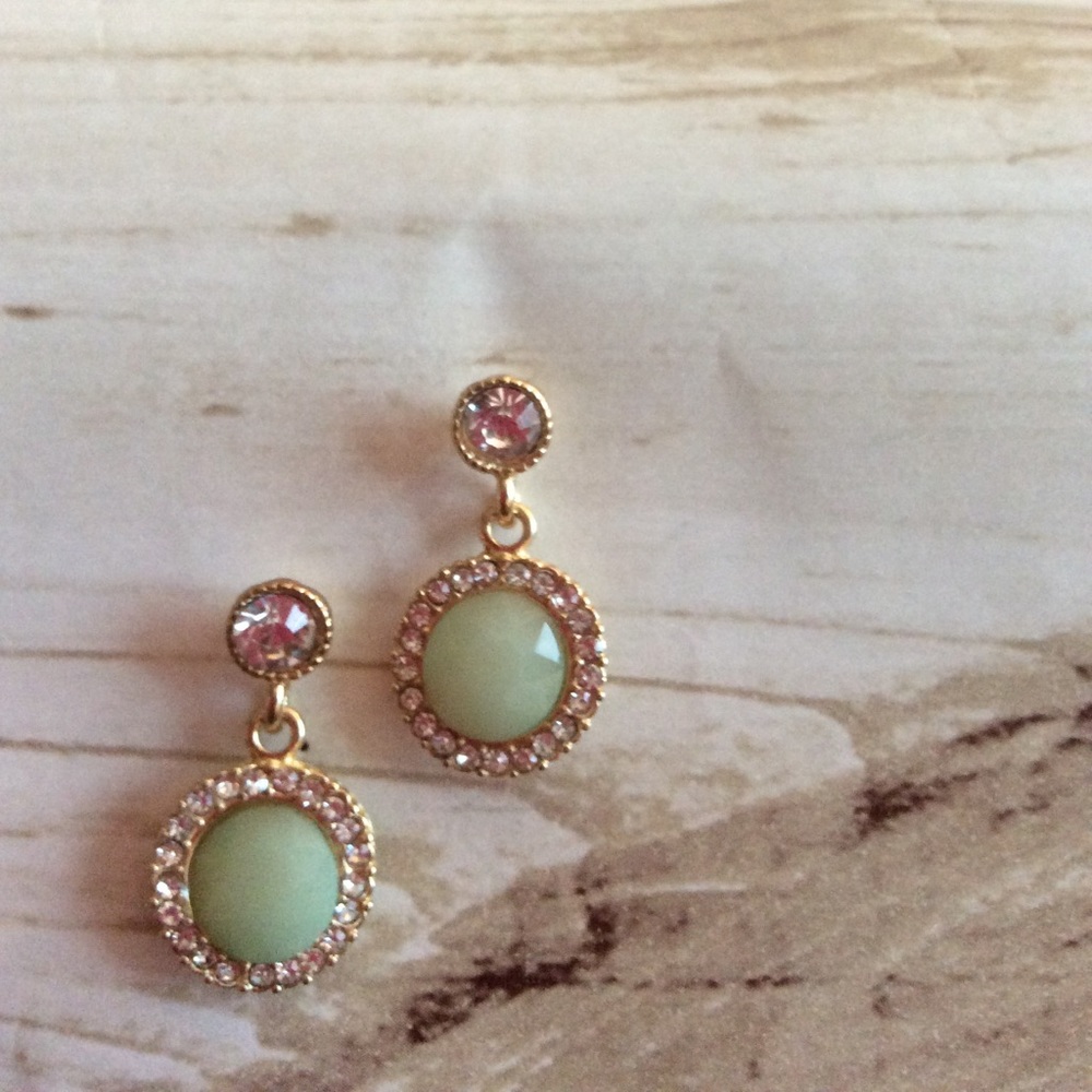 💢Last one💢last one green/ gold earrings - Picture 6 of 6