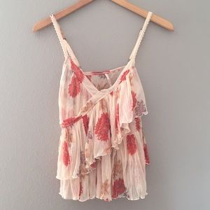 NWT! Free People 🌼 Ruffle Tank