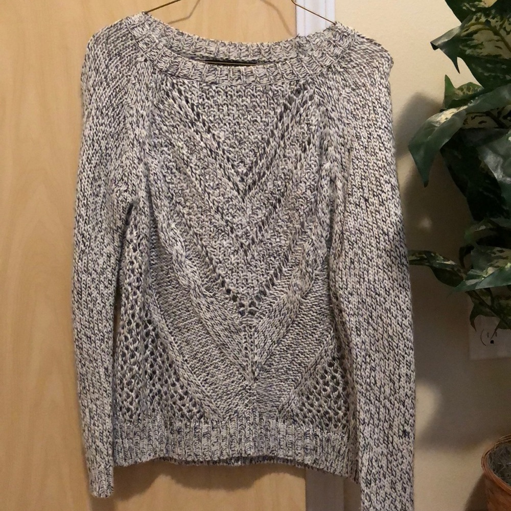 Cable-knit sweater
