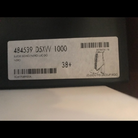 Saint Laurent Lou Lou lace-up suede ankle boots - Picture 5 of 8