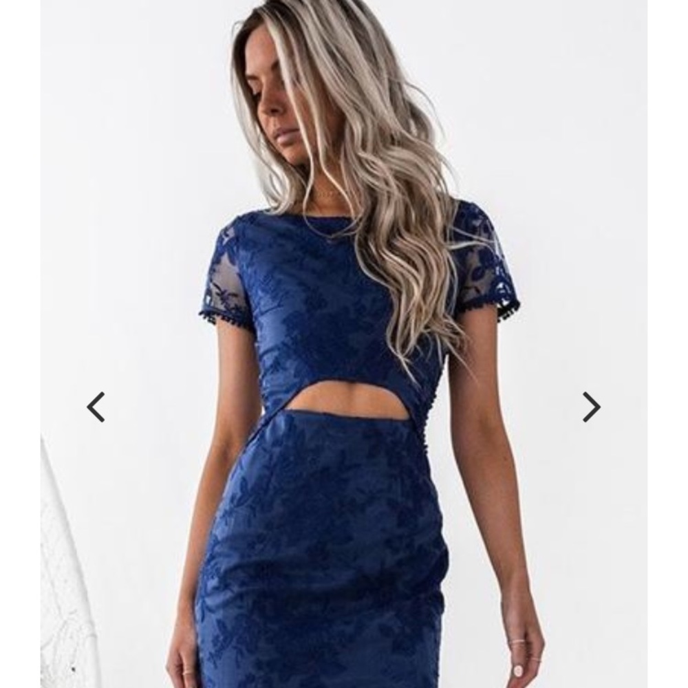 Navy Shay Lace Dress