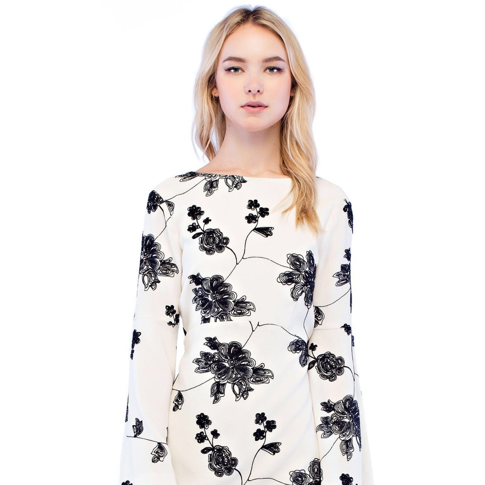 Long Sleeve White Dress.  Endless Rose
