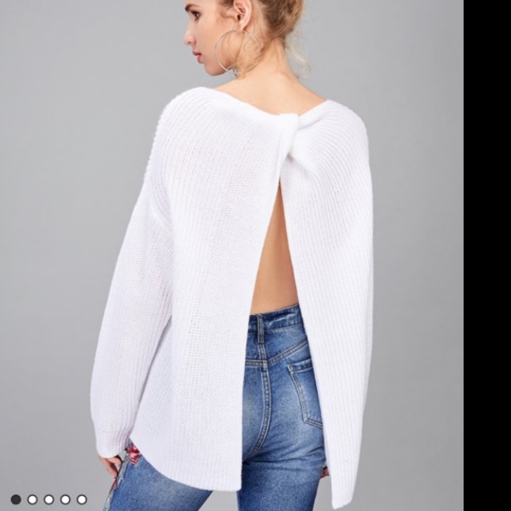 BRAND NEW open back sweater !