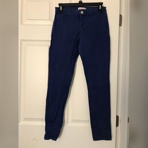 Deep blue skinny jeans