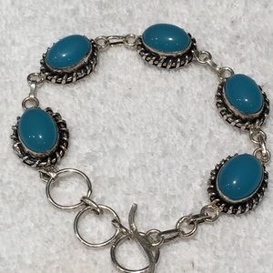 Sterling silver Calcedony bracelet