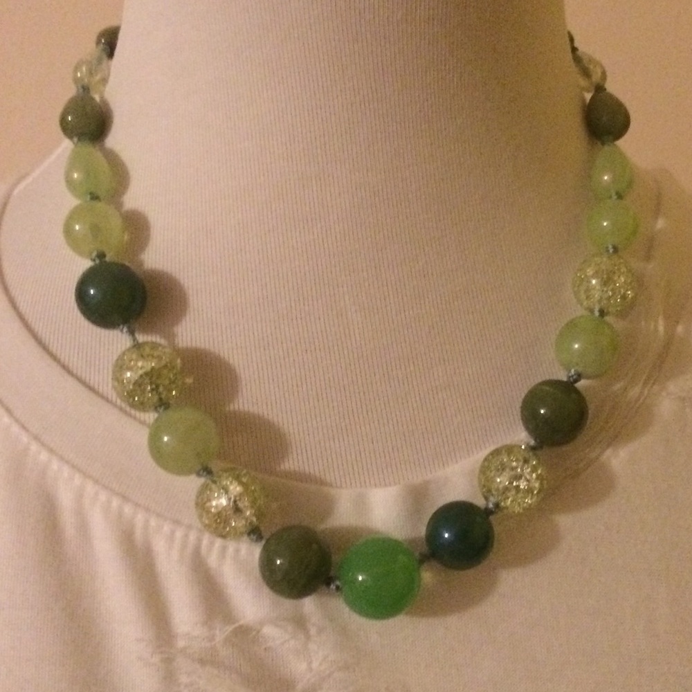 Green bead Necklace