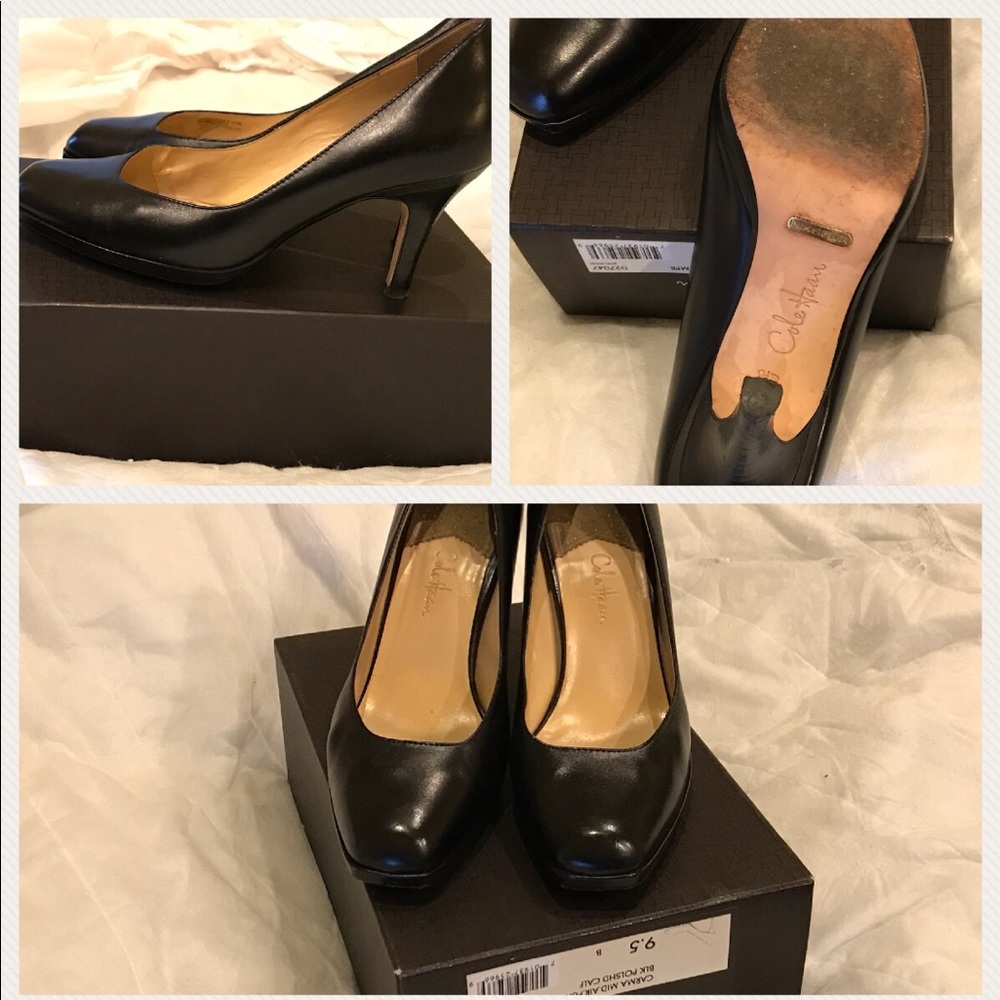 Cole Haan Black Leather Pumps