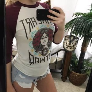 obey graphic baseball tee