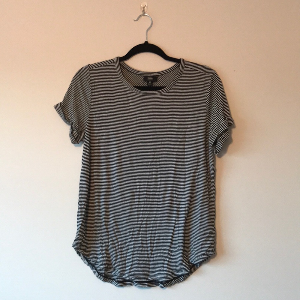Black and white striped tee shirt