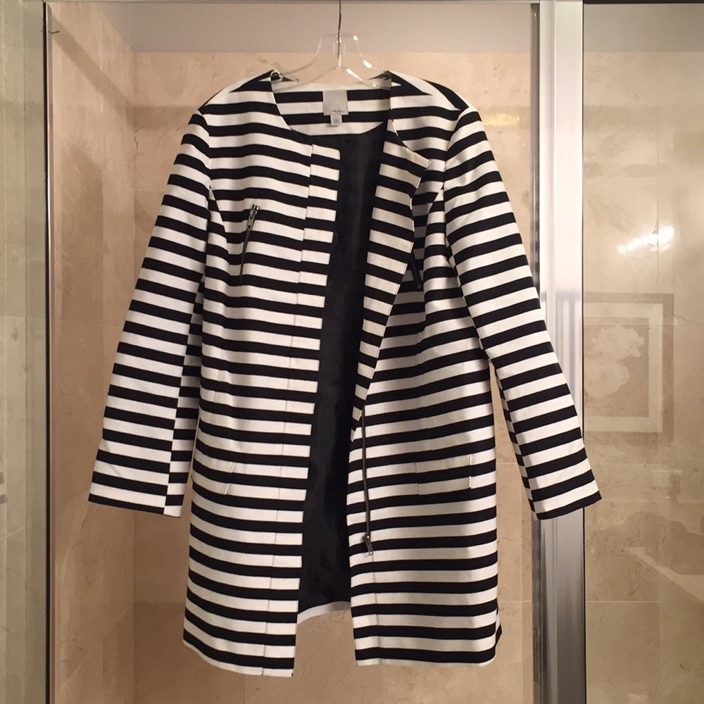 Black and White Cotton Jacket