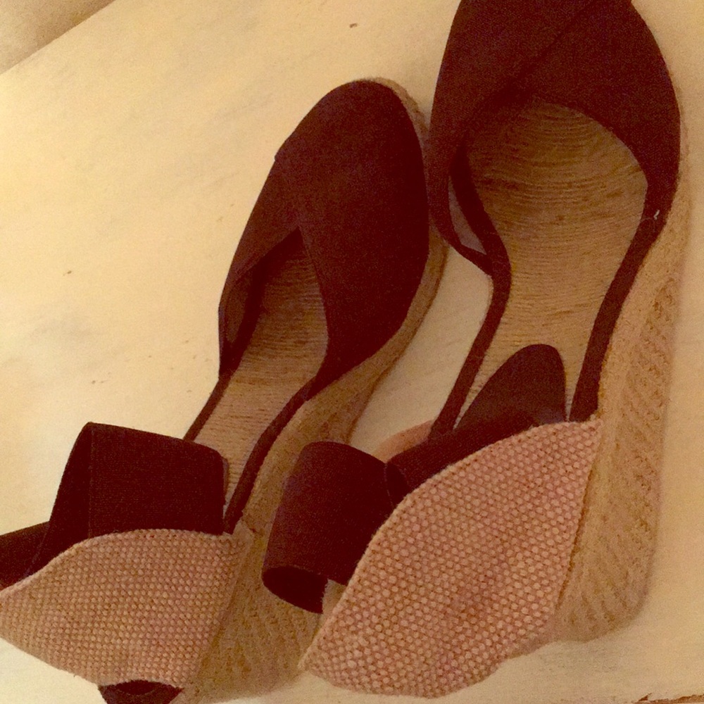 Brown Espadrille Wedges