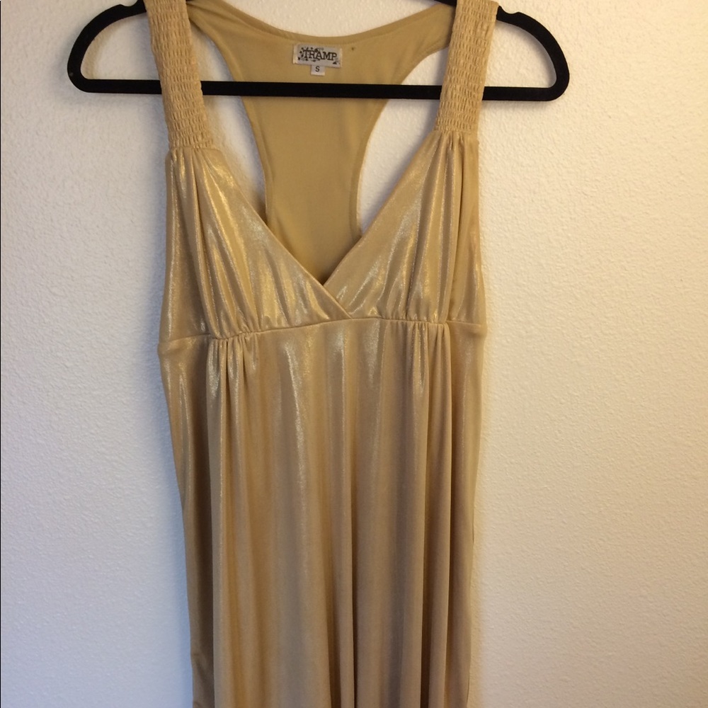 Gold dress