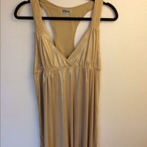 Gold dress