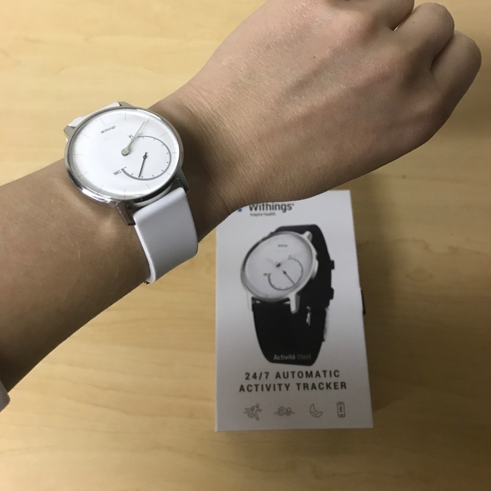 Withings Activite'Steel white w/ box & extra band