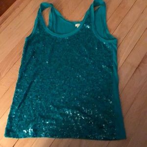 J. Crew sequin tank top