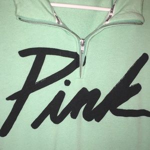 Pink quarter zip
