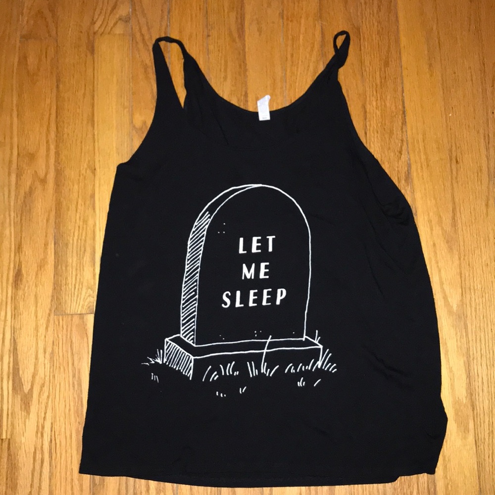 Let me sleep tank top