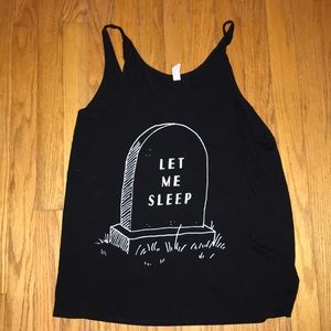 Let me sleep tank top