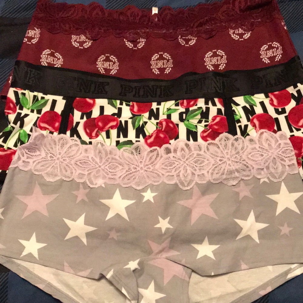 Multi colored boy shorts by Pink