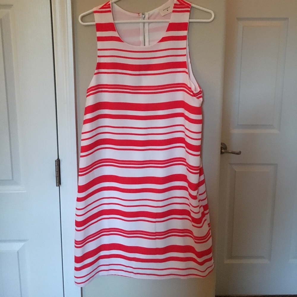 *** FINAL PRICE ***Orange/peach striped dress