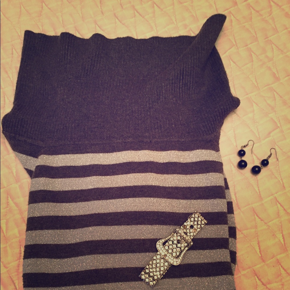 Bongo Turtleneck gray & silver size L/XL