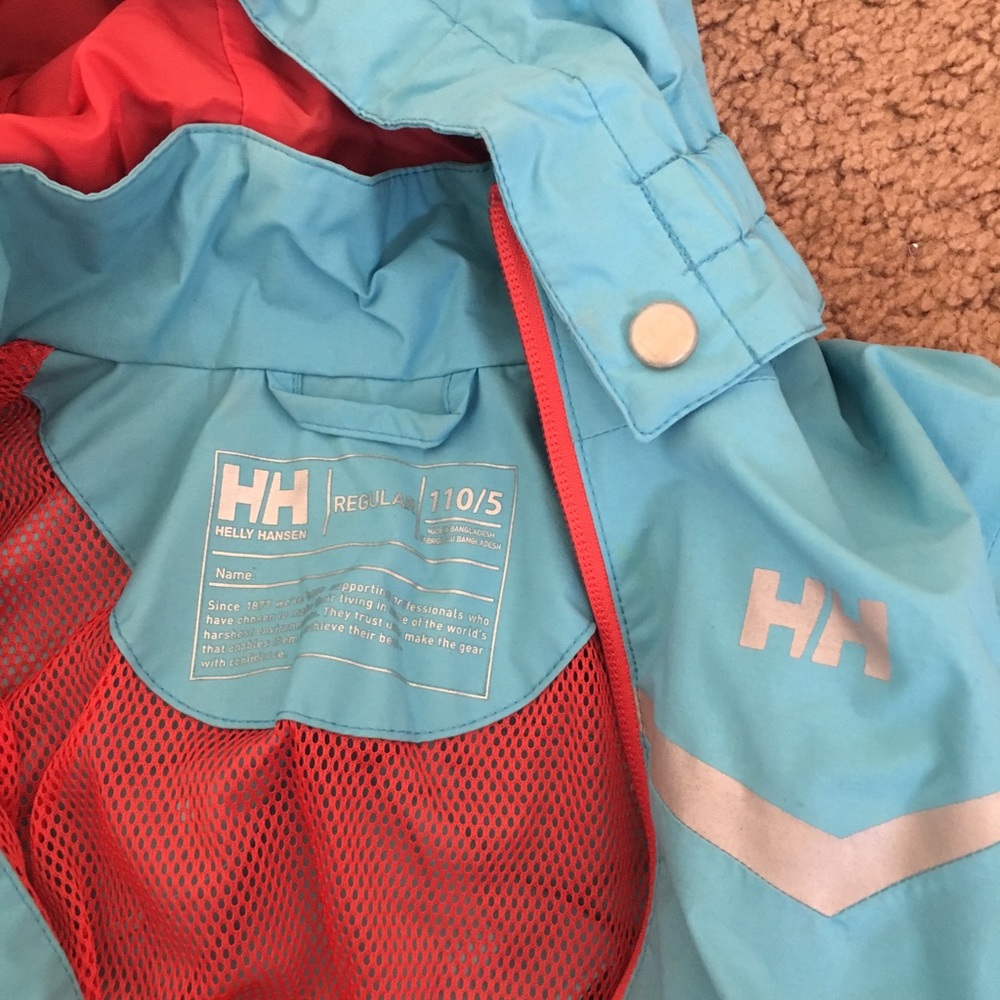 Helly Hansen baby blue jacket size 5