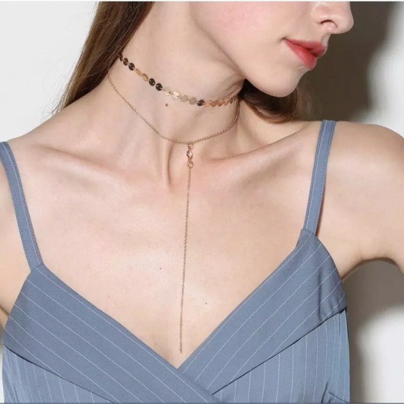 ALETEIA ✶ Choker Layered Necklace - Picture 3 of 8