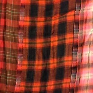 Fall flannel merino wool scarf