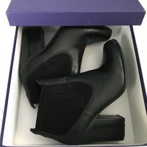 Stuart Weitzman Black Size 9 Stacked Heel Bootie