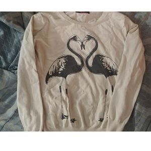 Flamingo Heart Sweater