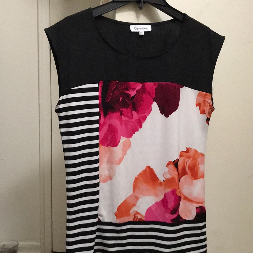 Floral tank top.