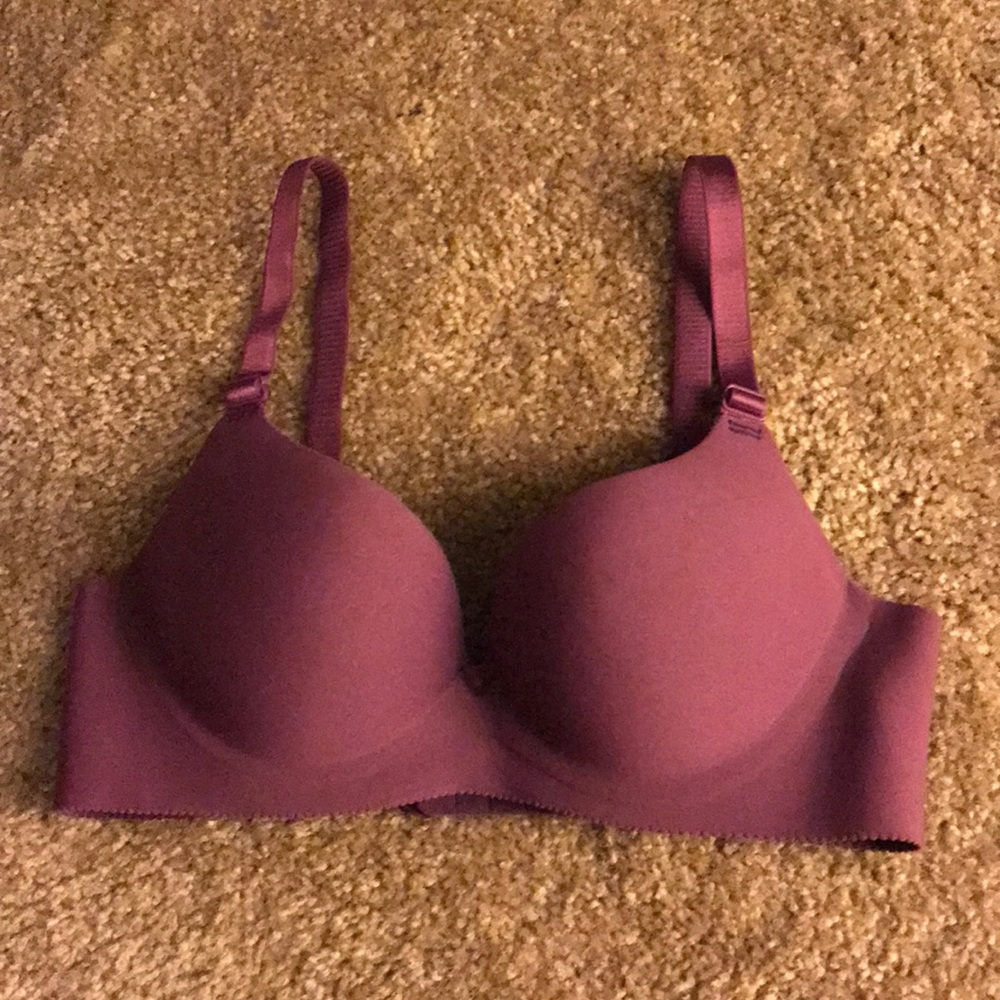 Purple push up bra