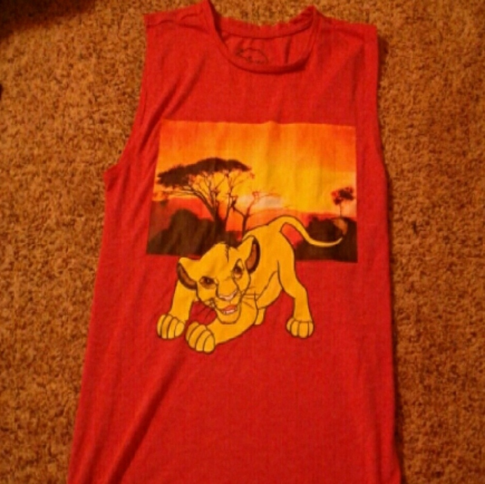 SOLD: Lion King muscle shirt.