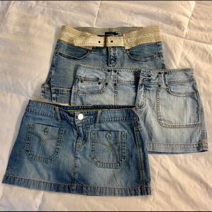 🚨 3 Jean Skirts *SALE* 🚨 size 7
