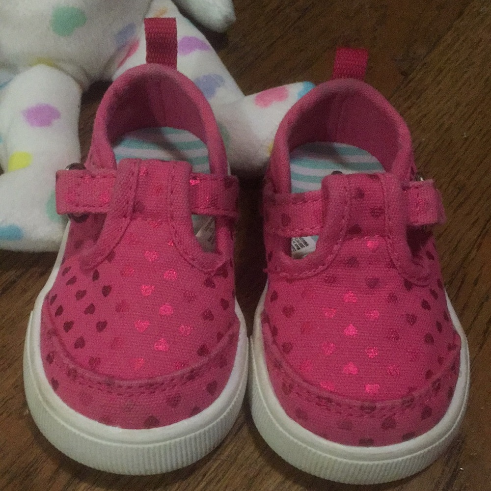 PINK Baby Mary Jane Sneakers with hearts- BUNDLE