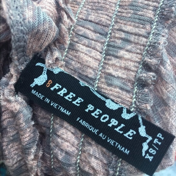 Free People Pink and Gray Top, Size XS - Picture 6 of 7