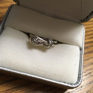 Sterling ring with diamonds or CZ