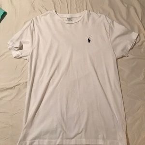 white polo t-shirt