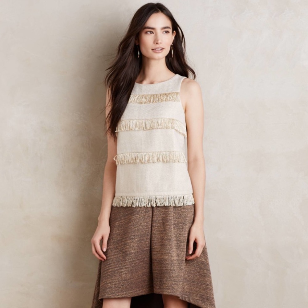 Sunday in Brooklyn/Anthro. Fringe Stripe Tank