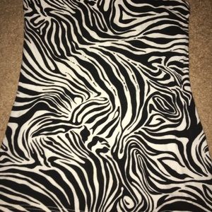 Zebra Tube Top