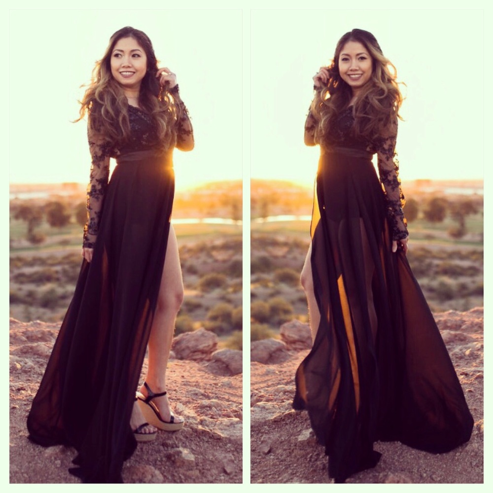 This dress has been worn once and dry clean