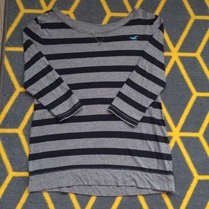 Hollister Striped 3/4 Tee