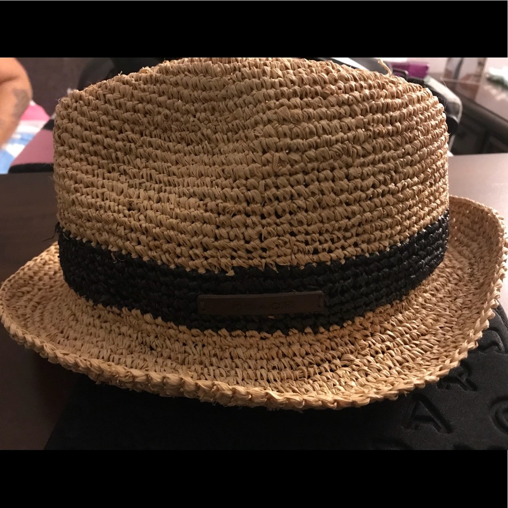 Straw Coach fedora style hat -UNISEX-