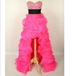 Jovani high low prom dress