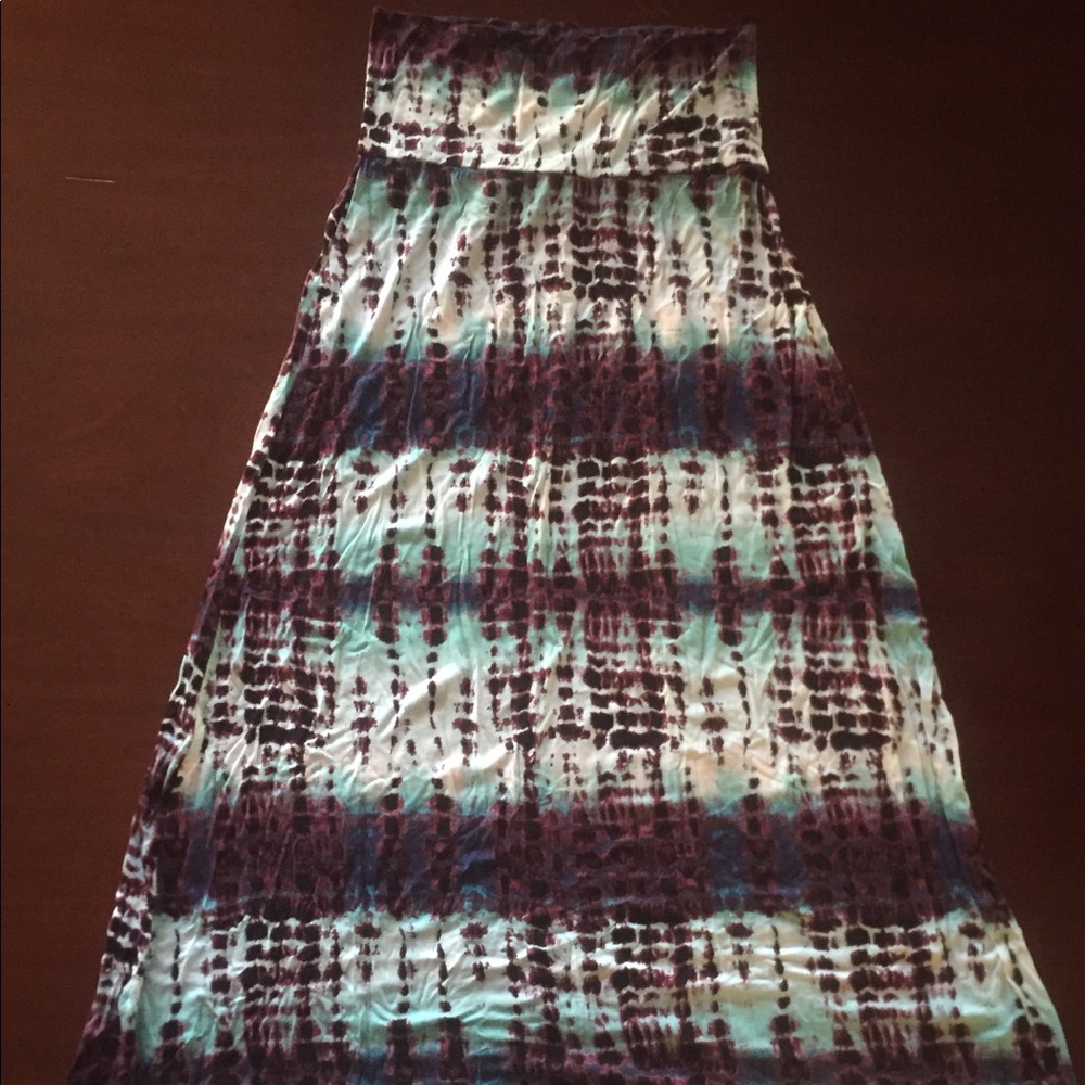 Tie Dye Maxi Skirt